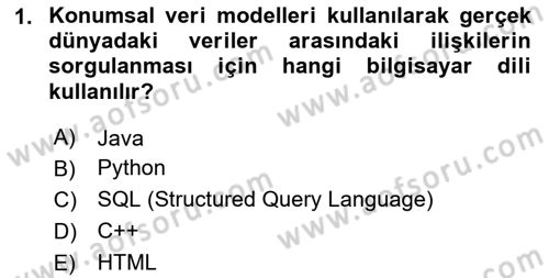Konumsal Veritabanı 2 Dersi 2023 - 2024 Yılı (Final) Dönem Sonu Sınav Soruları 1. Soru