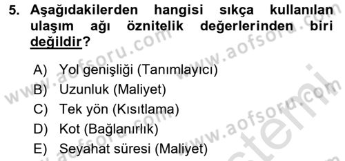 Konumsal Veritabanı 2 Dersi 2023 - 2024 Yılı (Final) Dönem Sonu Sınav Soruları 5. Soru