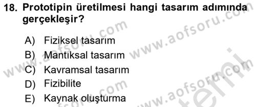 Konumsal Veritabanı 2 Dersi 2023 - 2024 Yılı Yaz Okulu Sınav Soruları 18. Soru