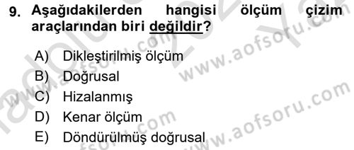 Konumsal Veritabanı 2 Dersi 2023 - 2024 Yılı Yaz Okulu Sınav Soruları 9. Soru