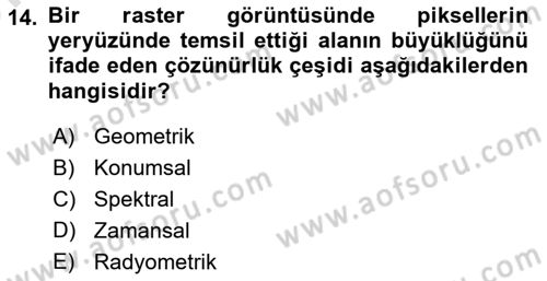 Konumsal Veritabanı 2 Dersi 2024 - 2025 Yılı (Vize) Ara Sınav Soruları 14. Soru