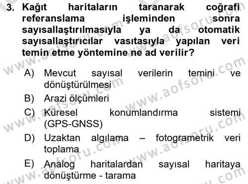 Konumsal Veritabanı 2 Dersi 2024 - 2025 Yılı (Vize) Ara Sınav Soruları 3. Soru