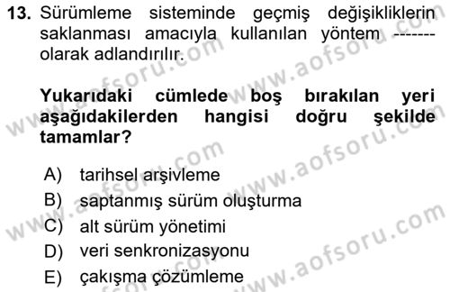Konumsal Veritabanı 2 Dersi 2024 - 2025 Yılı (Final) Dönem Sonu Sınav Soruları 13. Soru