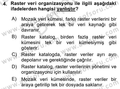 Konumsal Veritabanı 2 Dersi 2024 - 2025 Yılı (Final) Dönem Sonu Sınav Soruları 4. Soru