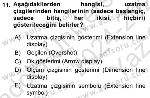 Konumsal Veritabanı 2 Dersi 2024 - 2025 Yılı Yaz Okulu Sınav Soruları 11. Soru