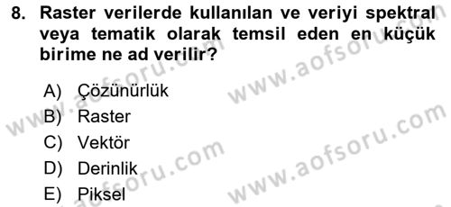 Konumsal Veritabanı 2 Dersi 2024 - 2025 Yılı Yaz Okulu Sınav Soruları 8. Soru