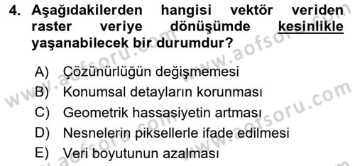 Konumsal Veritabanı 2 Dersi 2025 - 2026 Yılı (Vize) Ara Sınav Soruları 4. Soru
