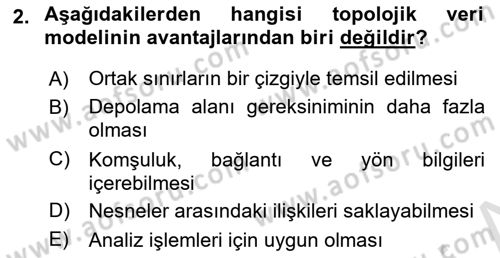 Konumsal Veritabanı 2 Dersi 2025 - 2026 Yılı (Final) Dönem Sonu Sınav Soruları 2. Soru