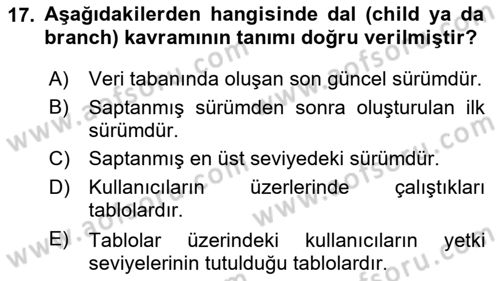 Konumsal Veritabanı 2 Dersi 2025 - 2026 Yılı Yaz Okulu Sınav Soruları 17. Soru