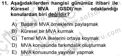 CBS Standartları ve Temel Mevzuat Dersi 2016 - 2017 Yılı (Final) Dönem Sonu Sınav Soruları 11. Soru