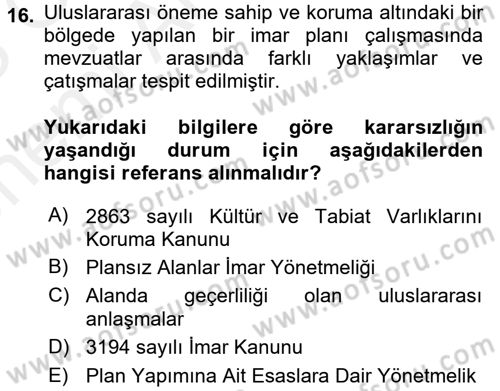 CBS Standartları ve Temel Mevzuat Dersi 2017 - 2018 Yılı (Vize) Ara Sınav Soruları 16. Soru