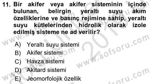 CBS Standartları ve Temel Mevzuat Dersi 2018 - 2019 Yılı 3 Ders Sınav Soruları 11. Soru