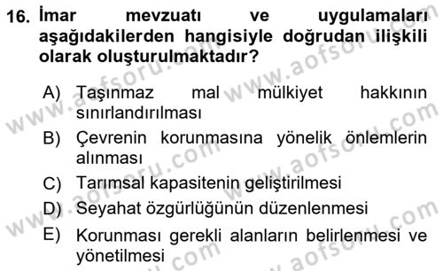 CBS Standartları ve Temel Mevzuat Dersi 2018 - 2019 Yılı 3 Ders Sınav Soruları 16. Soru