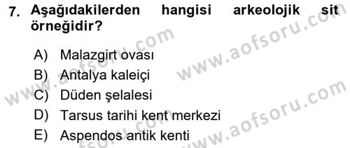 CBS Standartları ve Temel Mevzuat Dersi 2018 - 2019 Yılı 3 Ders Sınav Soruları 7. Soru