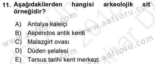CBS Standartları ve Temel Mevzuat Dersi 2018 - 2019 Yılı (Vize) Ara Sınav Soruları 11. Soru