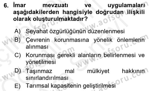CBS Standartları ve Temel Mevzuat Dersi 2018 - 2019 Yılı (Vize) Ara Sınav Soruları 6. Soru