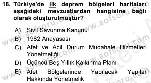 CBS Standartları ve Temel Mevzuat Dersi 2018 - 2019 Yılı (Final) Dönem Sonu Sınav Soruları 18. Soru