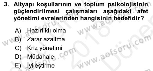 CBS Standartları ve Temel Mevzuat Dersi 2018 - 2019 Yılı (Final) Dönem Sonu Sınav Soruları 3. Soru