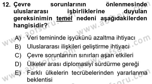 CBS Standartları ve Temel Mevzuat Dersi 2018 - 2019 Yılı Yaz Okulu Sınav Soruları 12. Soru