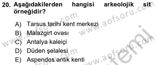 CBS Standartları ve Temel Mevzuat Dersi 2018 - 2019 Yılı Yaz Okulu Sınav Soruları 20. Soru