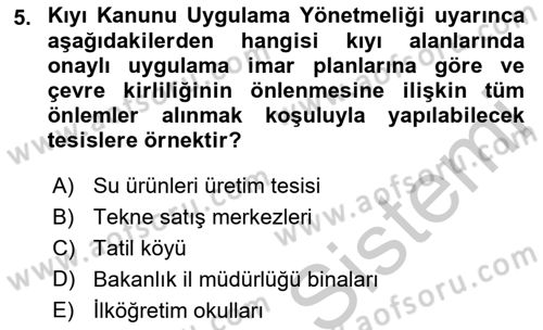 CBS Standartları ve Temel Mevzuat Dersi 2018 - 2019 Yılı Yaz Okulu Sınav Soruları 5. Soru