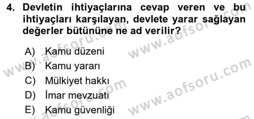 CBS Standartları ve Temel Mevzuat Dersi 2020 - 2021 Yılı Yaz Okulu Sınav Soruları 4. Soru