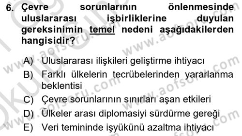CBS Standartları ve Temel Mevzuat Dersi 2020 - 2021 Yılı Yaz Okulu Sınav Soruları 6. Soru