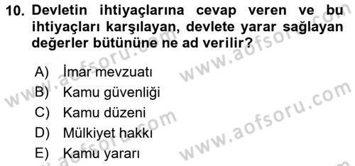 CBS Standartları ve Temel Mevzuat Dersi 2021 - 2022 Yılı (Vize) Ara Sınav Soruları 10. Soru