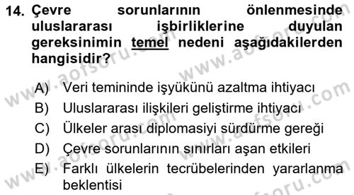 CBS Standartları ve Temel Mevzuat Dersi 2021 - 2022 Yılı (Vize) Ara Sınav Soruları 14. Soru