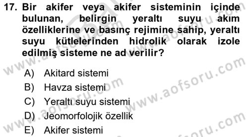 CBS Standartları ve Temel Mevzuat Dersi 2021 - 2022 Yılı (Final) Dönem Sonu Sınav Soruları 17. Soru