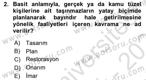 CBS Standartları ve Temel Mevzuat Dersi 2021 - 2022 Yılı (Final) Dönem Sonu Sınav Soruları 2. Soru