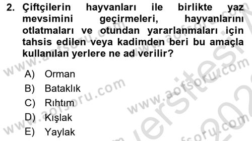 CBS Standartları ve Temel Mevzuat Dersi 2021 - 2022 Yılı Yaz Okulu Sınav Soruları 2. Soru