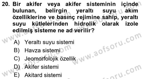 CBS Standartları ve Temel Mevzuat Dersi 2021 - 2022 Yılı Yaz Okulu Sınav Soruları 20. Soru