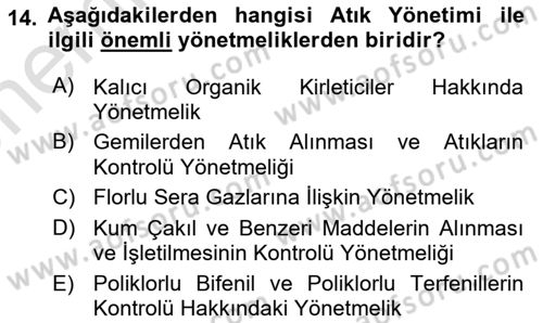 CBS Standartları ve Temel Mevzuat Dersi 2023 - 2024 Yılı (Vize) Ara Sınav Soruları 14. Soru