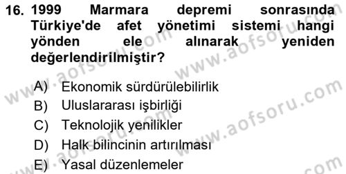 CBS Standartları ve Temel Mevzuat Dersi 2023 - 2024 Yılı (Vize) Ara Sınav Soruları 16. Soru