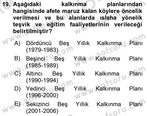 CBS Standartları ve Temel Mevzuat Dersi 2023 - 2024 Yılı (Vize) Ara Sınav Soruları 19. Soru
