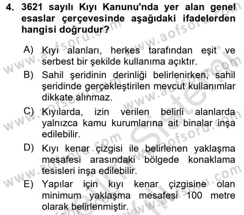 CBS Standartları ve Temel Mevzuat Dersi 2023 - 2024 Yılı (Vize) Ara Sınav Soruları 4. Soru