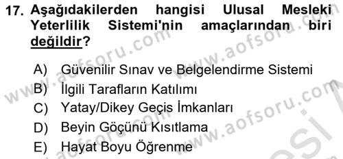 CBS Standartları ve Temel Mevzuat Dersi 2023 - 2024 Yılı Yaz Okulu Sınav Soruları 17. Soru