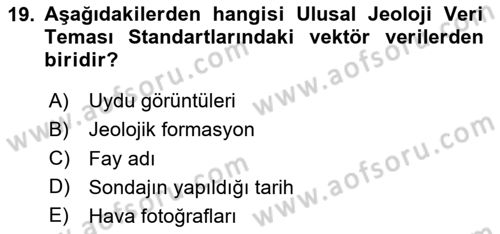 CBS Standartları ve Temel Mevzuat Dersi 2023 - 2024 Yılı Yaz Okulu Sınav Soruları 19. Soru
