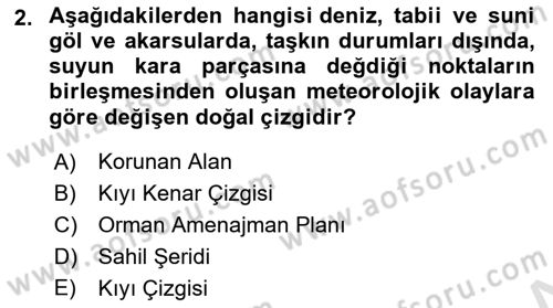 CBS Standartları ve Temel Mevzuat Dersi 2023 - 2024 Yılı Yaz Okulu Sınav Soruları 2. Soru