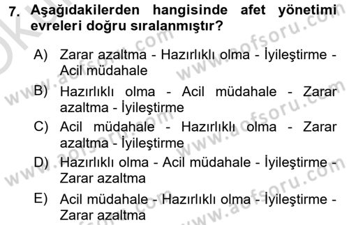 CBS Standartları ve Temel Mevzuat Dersi 2023 - 2024 Yılı Yaz Okulu Sınav Soruları 7. Soru