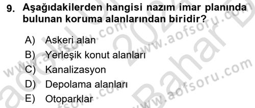 CBS Standartları ve Temel Mevzuat Dersi 2024 - 2025 Yılı (Vize) Ara Sınav Soruları 9. Soru
