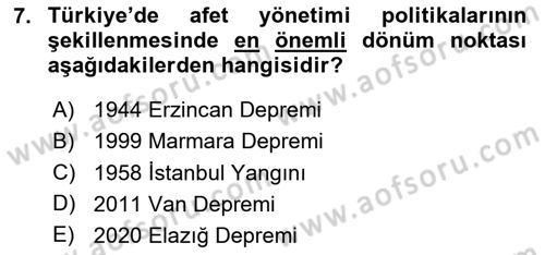 CBS Standartları ve Temel Mevzuat Dersi 2024 - 2025 Yılı (Final) Dönem Sonu Sınav Soruları 7. Soru