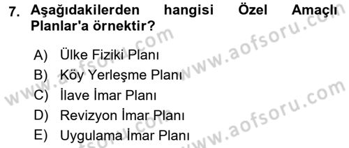 CBS Standartları ve Temel Mevzuat Dersi 2025 - 2026 Yılı (Vize) Ara Sınav Soruları 7. Soru