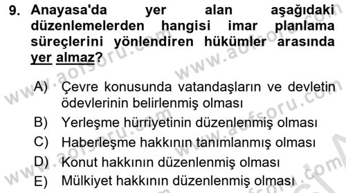 CBS Standartları ve Temel Mevzuat Dersi 2025 - 2026 Yılı (Vize) Ara Sınav Soruları 9. Soru