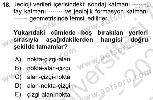 CBS Standartları ve Temel Mevzuat Dersi 2025 - 2026 Yılı (Final) Dönem Sonu Sınav Soruları 18. Soru