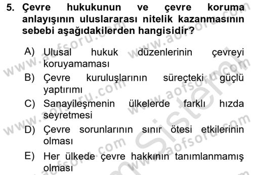 CBS Standartları ve Temel Mevzuat Dersi 2025 - 2026 Yılı (Final) Dönem Sonu Sınav Soruları 5. Soru