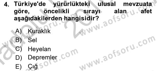 Coğrafi Bilgi Sistemleri Standartları ve Temel Mevzuat Dersi 2016 - 2017 Yılı (Vize) Ara Sınavı 4. Soru