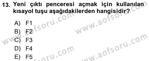 Coğrafi Bilgi Sistemleri Yazılımı Dersi 2023 - 2024 Yılı (Final) Dönem Sonu Sınav Soruları 13. Soru