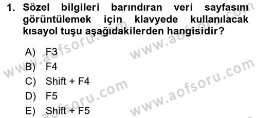 Coğrafi Bilgi Sistemleri Yazılımı Dersi 2024 - 2025 Yılı (Vize) Ara Sınav Soruları 1. Soru